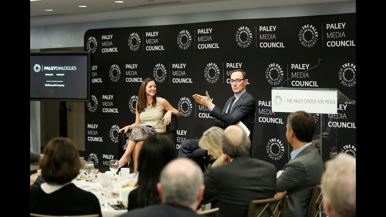 Cablevision COO Kristin Dolan with AMC CEO Josh Sapan