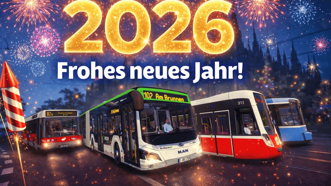 PS5 City Transport Simulator Bus+Tram #8 Gesundes Neues Jahr 2026 euch allen