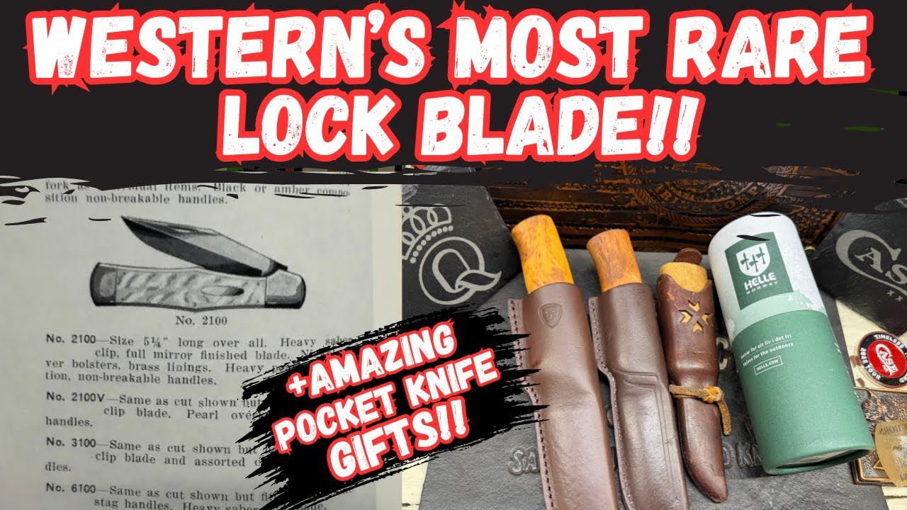 Rare Western States Lock Blade Knife Unboxing + A Helle Pocket Knife Gift!