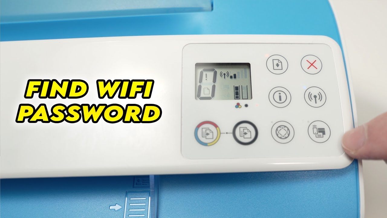 Как найти пароль Wi-Fi: принтер HP DeskJet 3755
