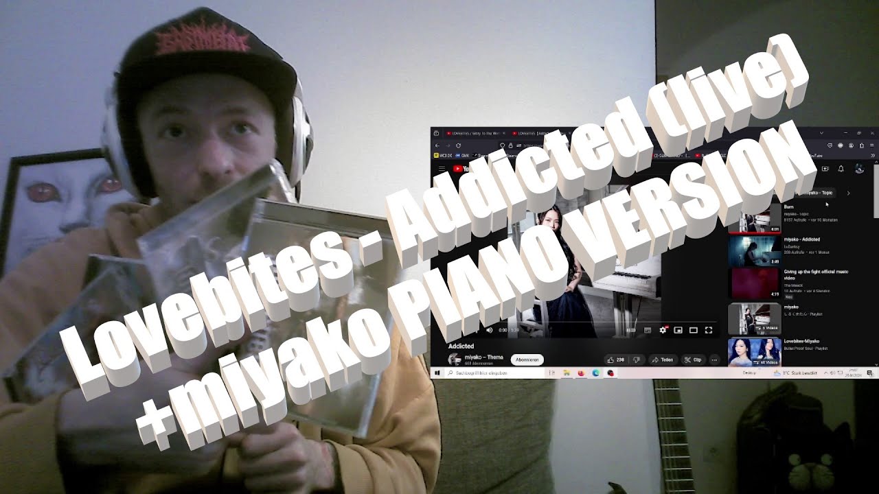 Back to the beginning!! [Lovebites - Addicted (live) + miyako PIANO VERSION] First time REACTION