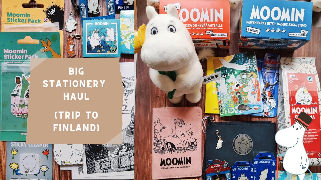 My travel journal, trip to Finland (part 1, big stationery haul, Moomin shops).