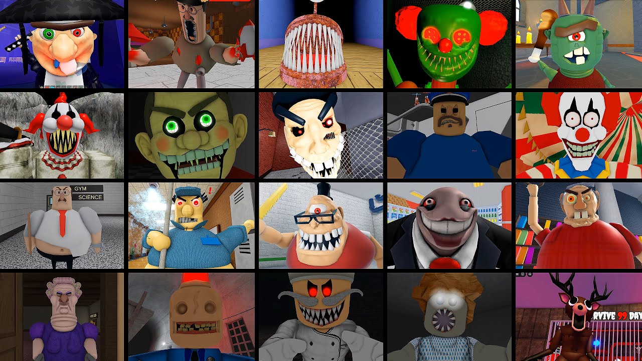EPIC SCHOOL ESCAPE, TRASH MONSTER, EPIC SCHOOL ESCAPE, EVIL GRANDPA, DHUUR,BOBBY, ROBLOX JUMPSCARE'S