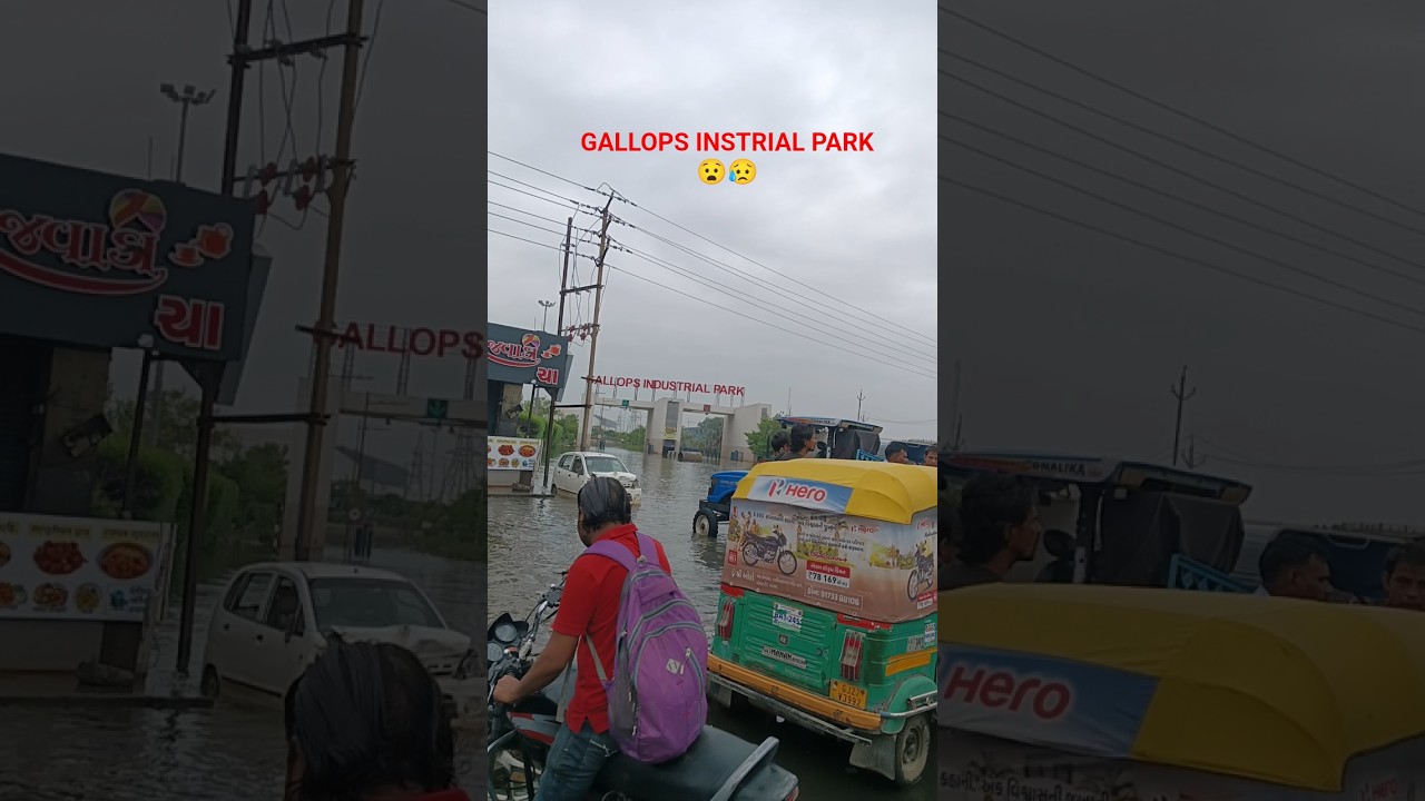 😥😥 GALLOPS INDUSTRIAL PARK ME AAJ BHI KITNA PANI BHARA HUA HAI 😥😥