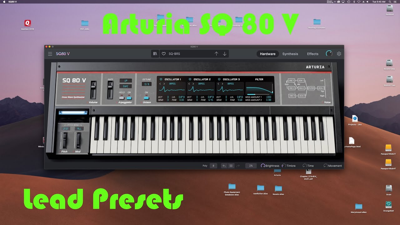 Arturia SQ 80 V Lead Presets