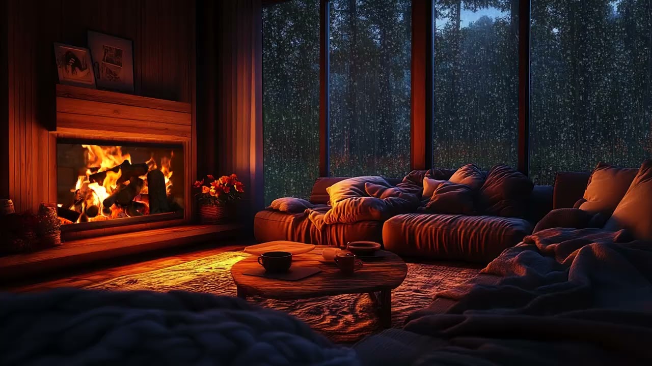 Peaceful Rainy Night Ambience – Slow Down Your Thoughts and Drift into Restful Sleep