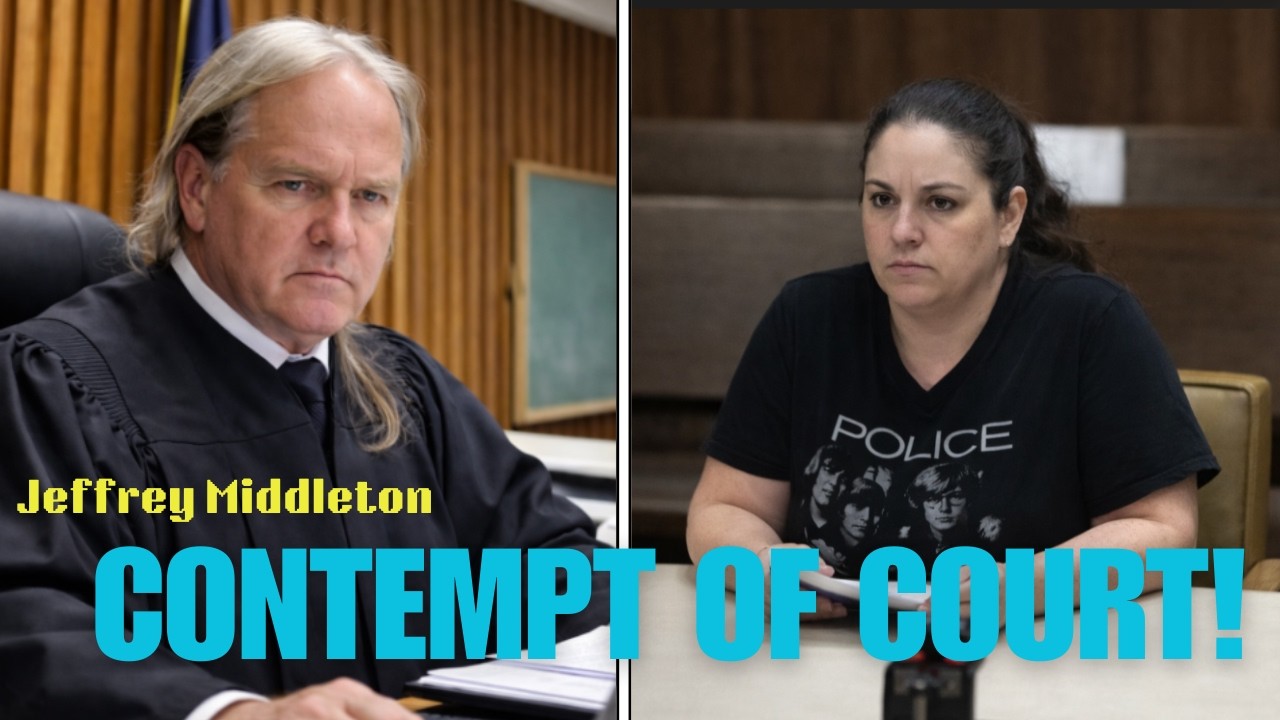 Explosive Court Hearing — Judge Holds Woman in Contempt