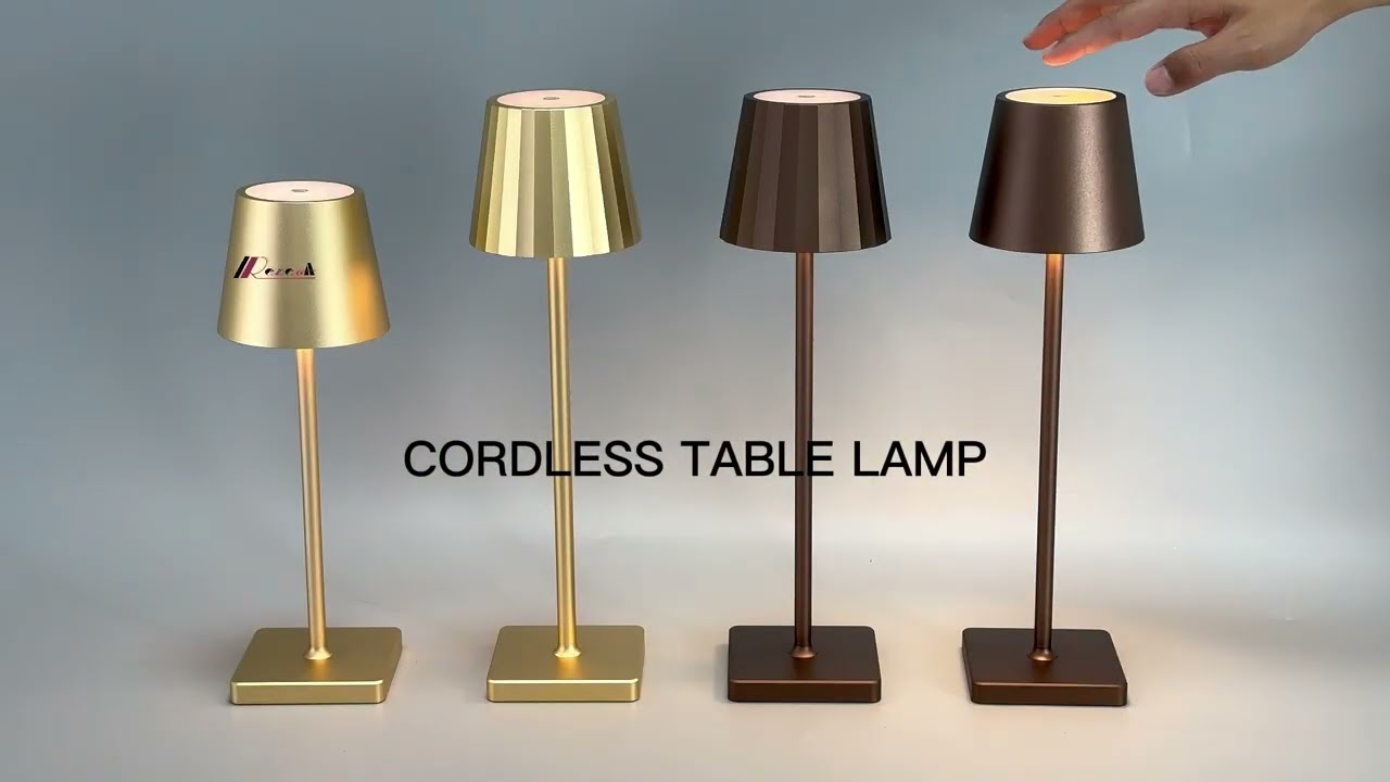 CT101 and P3DG-R cordless rechargeable table lamp IP54 Aluminum body