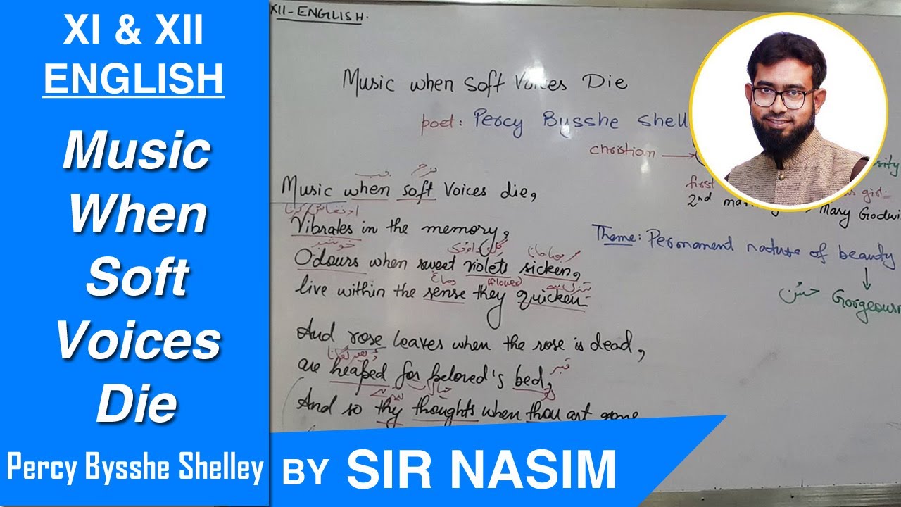 Music When Soft Voices Die (Urdu Explanation)