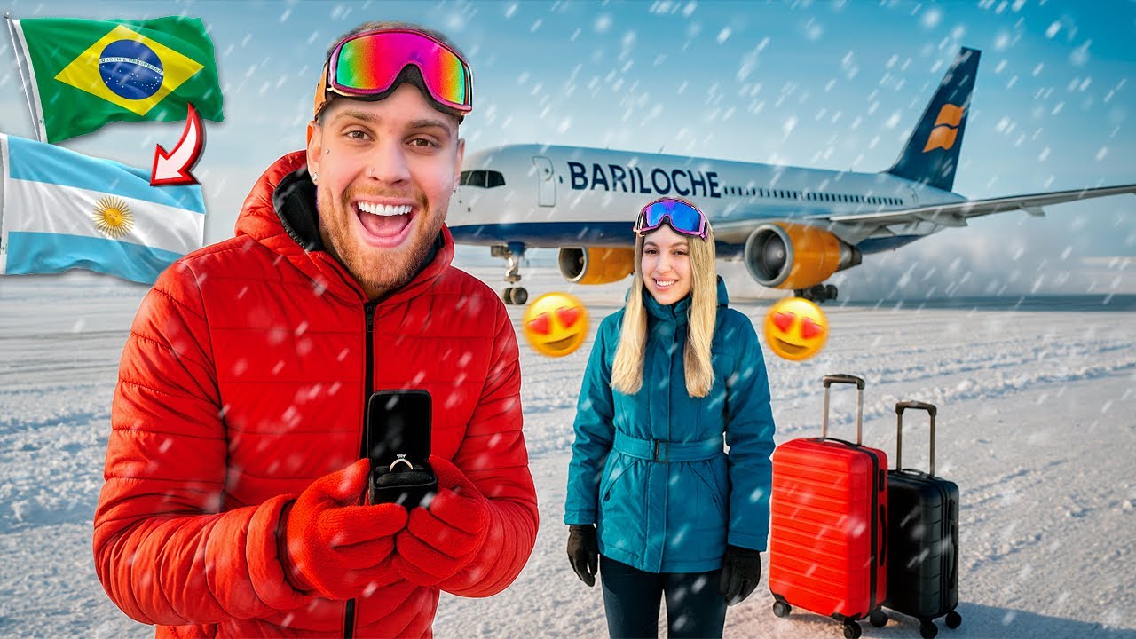 FUI PRA BARILOCHE COM MINHA EX PRA PEDIR ELA EM NAMORO NA NEVE…🤫❤️