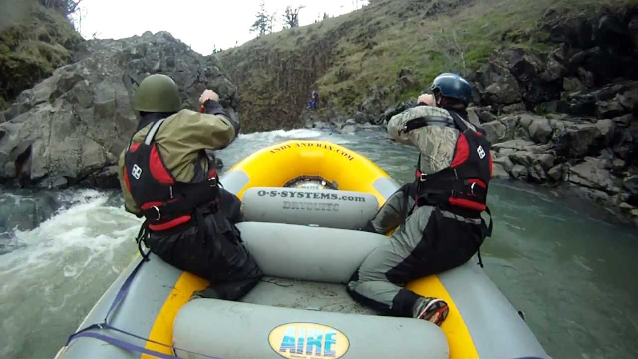 Extreme Rafting 70 Foot Waterfall - Mosier Falls, Oregon