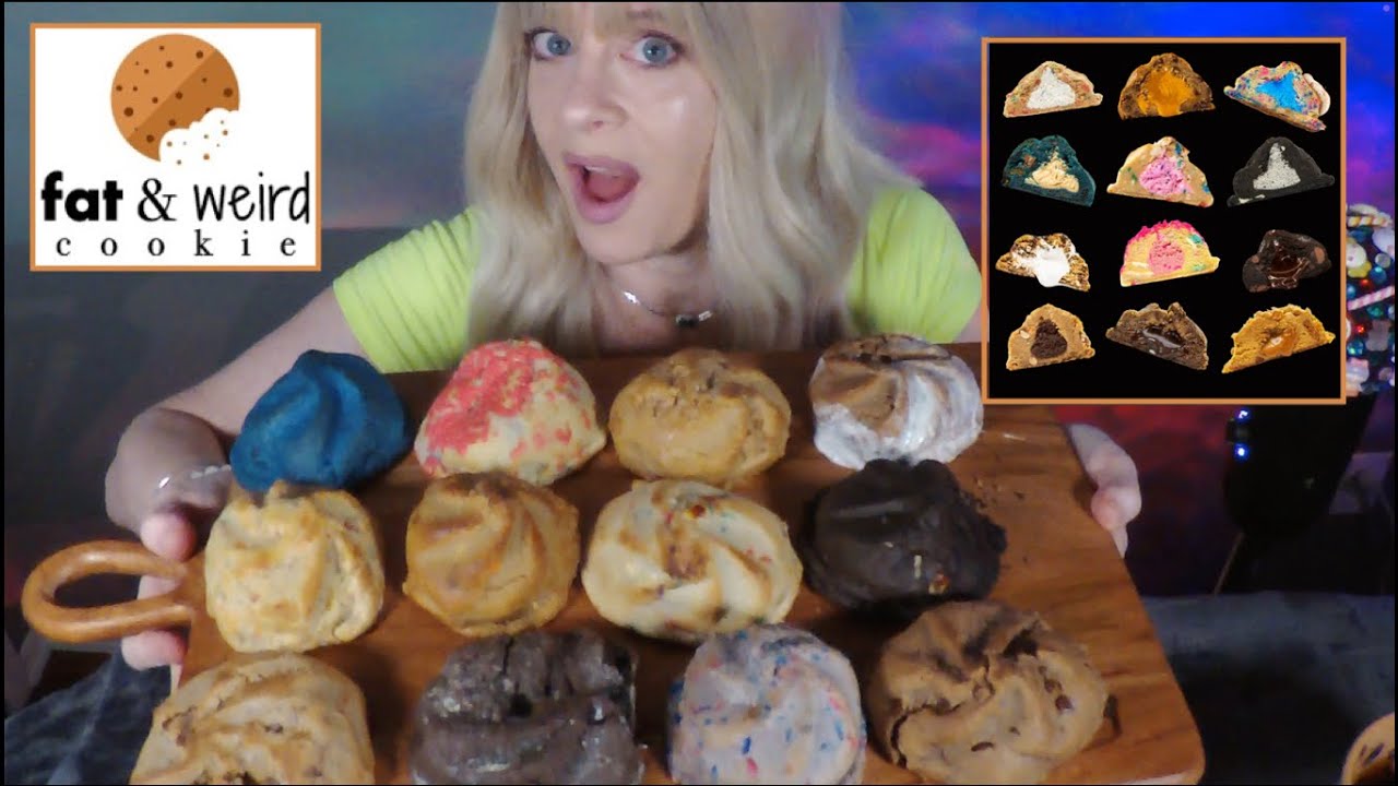 BIGGEST Cookie Taste Test EVER | Fat & Weird Cookies | ASMR Whispered #mukbang
