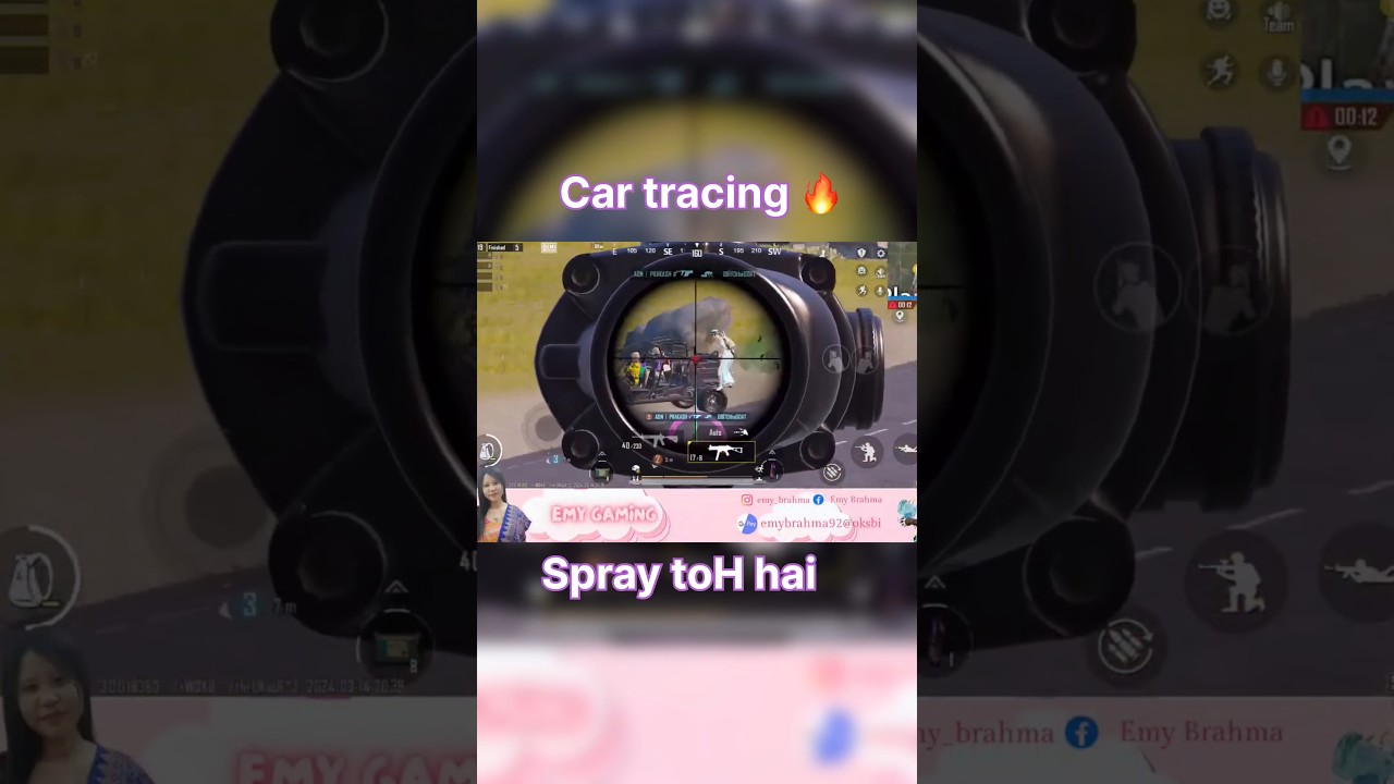 Car spray 🔥  #bgmi #bgmilive #girlgamer #bgmishorts #gaming #bgmireels #bgmigirl #pubgmobile