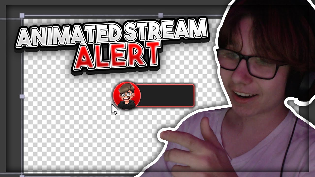 How to make a simple animated stream alert | ADOBE AE & PHOTOSHOP
