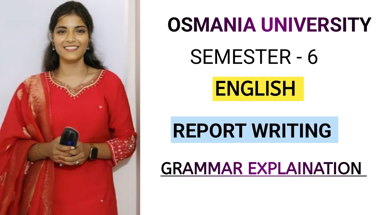 ENGLISH || SEMESTER - 6 || REPORT WRITING || GRAMMAR || 2025 || 💯 PASS || &lrm;⁨@shivanipallela⁩&nbsp;