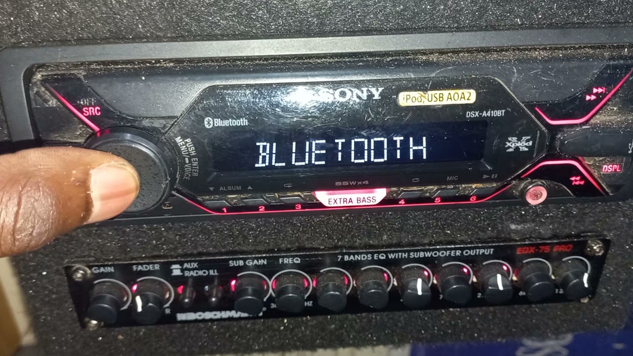 HOW TO CONECT BLUETOOTH ON CAR RADIO SONY DSX-A410BT