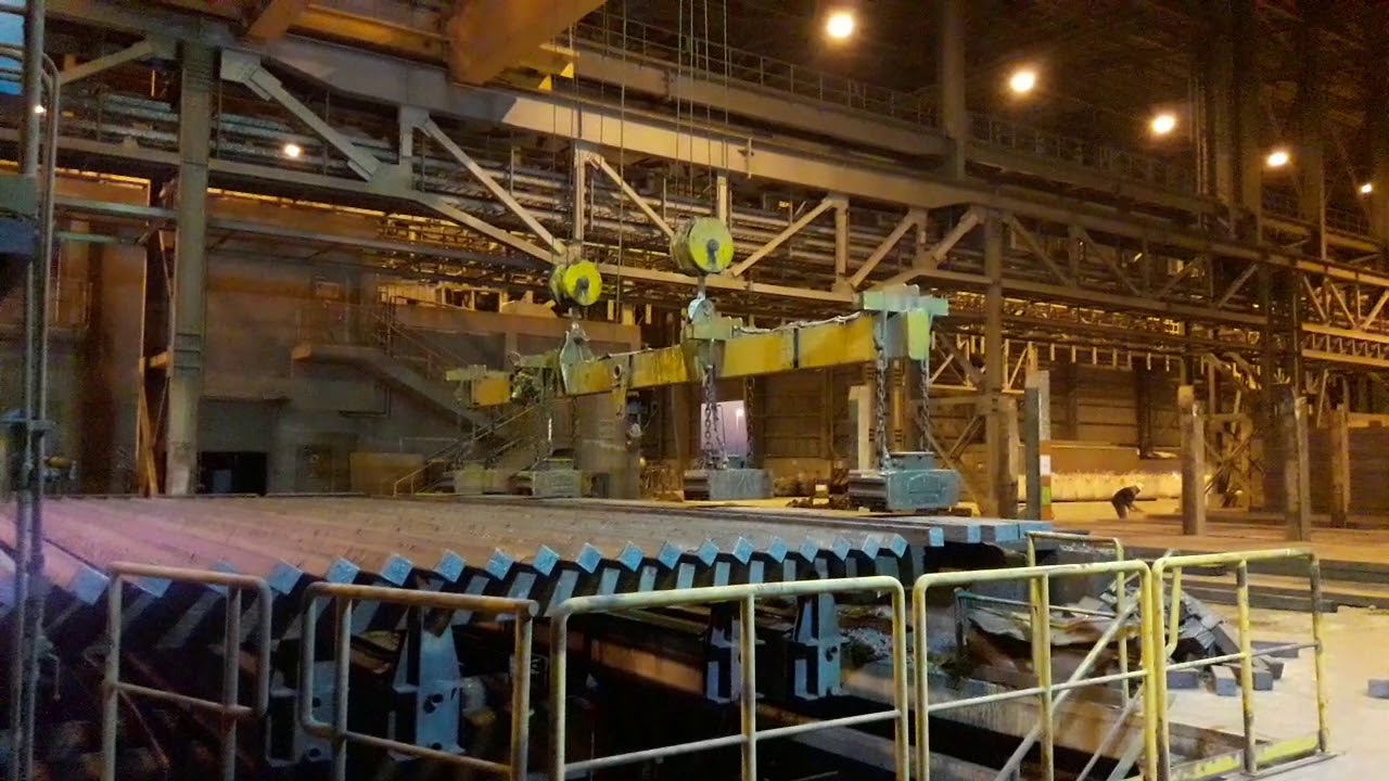 billet crane lifting using magnet crane