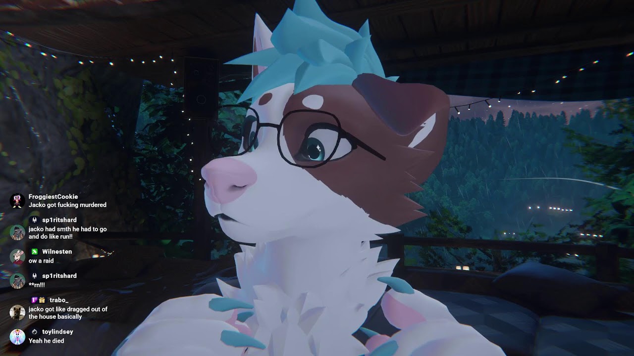 Blue dog touches your ears
