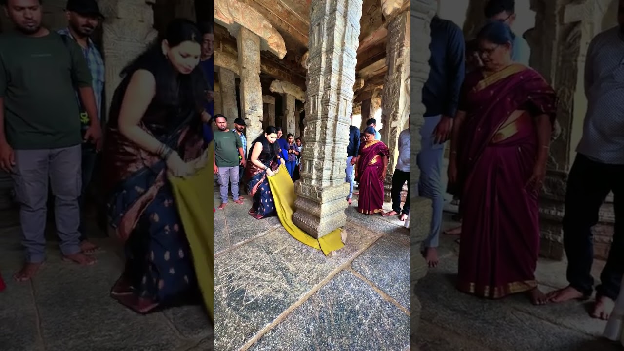 Mysterious hanging pillar🕉️ #lepakshi #lepassetemps #music #explorepage #vlog #mystery #hindutemple