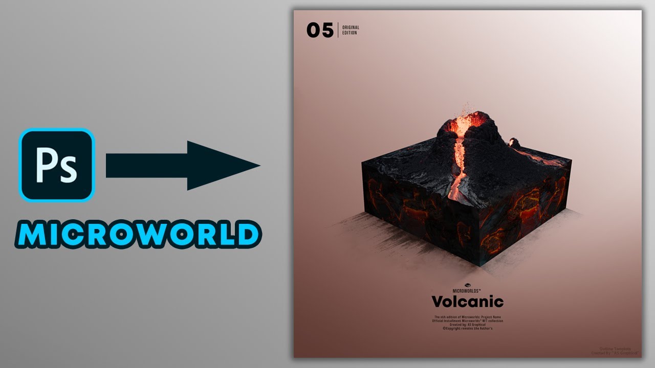 Create Microworld in photoshop like Benny Production | Volcanic Photoshop Microworld