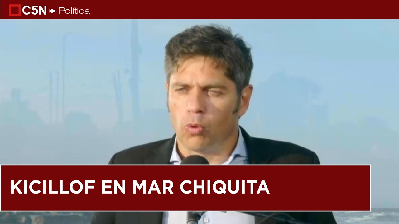 AXEL KICILLOF cerró la TEMPORADA de VERANO en MAR CHIQUITA