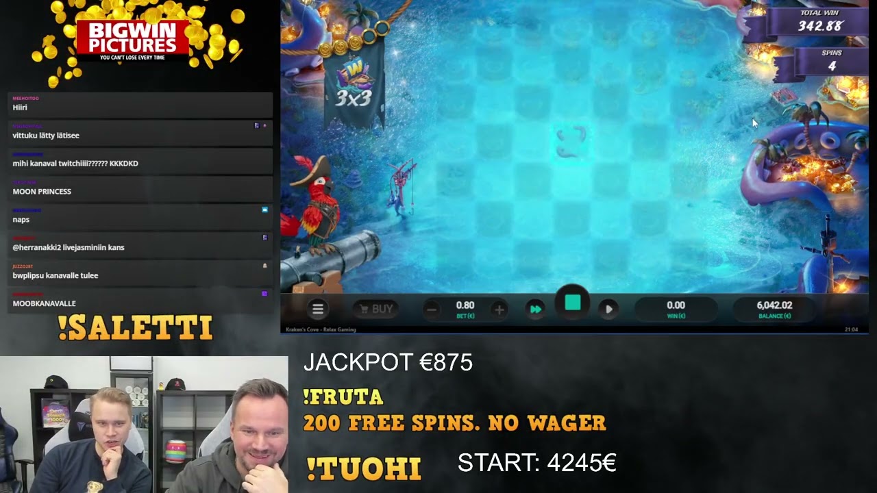 Kraken's Cove ( Relax Gaming ) MEGA BIG WIN!