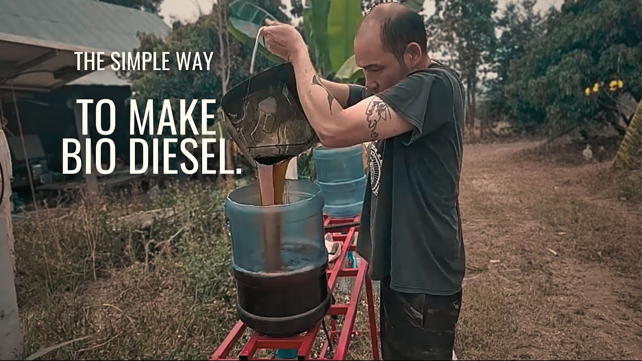 How to make bio diesel. : Jon Jandai