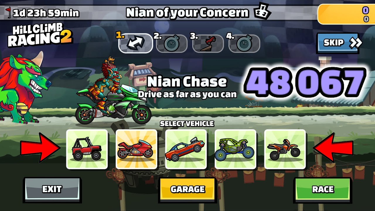 Hill Climb Racing 2 – 48067 points in NIAN OF YOUR CONCERN Team Event