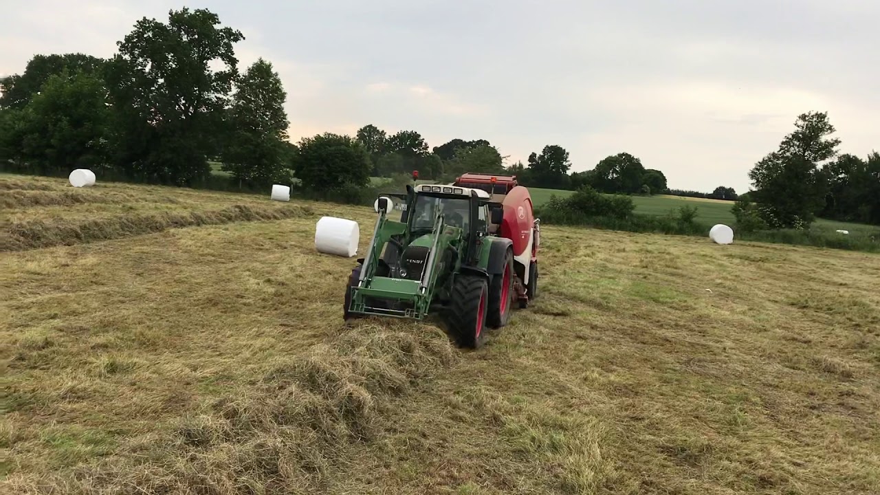 Fendt Vario 714 TMS mit Lely Welger RPC 445 Tornado