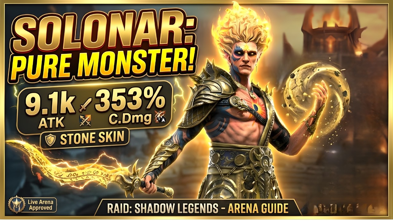 SOLONAR THE GLEAMING IS BROKEN! 😱 | The New Arena King? Raid: Shadow Legends!