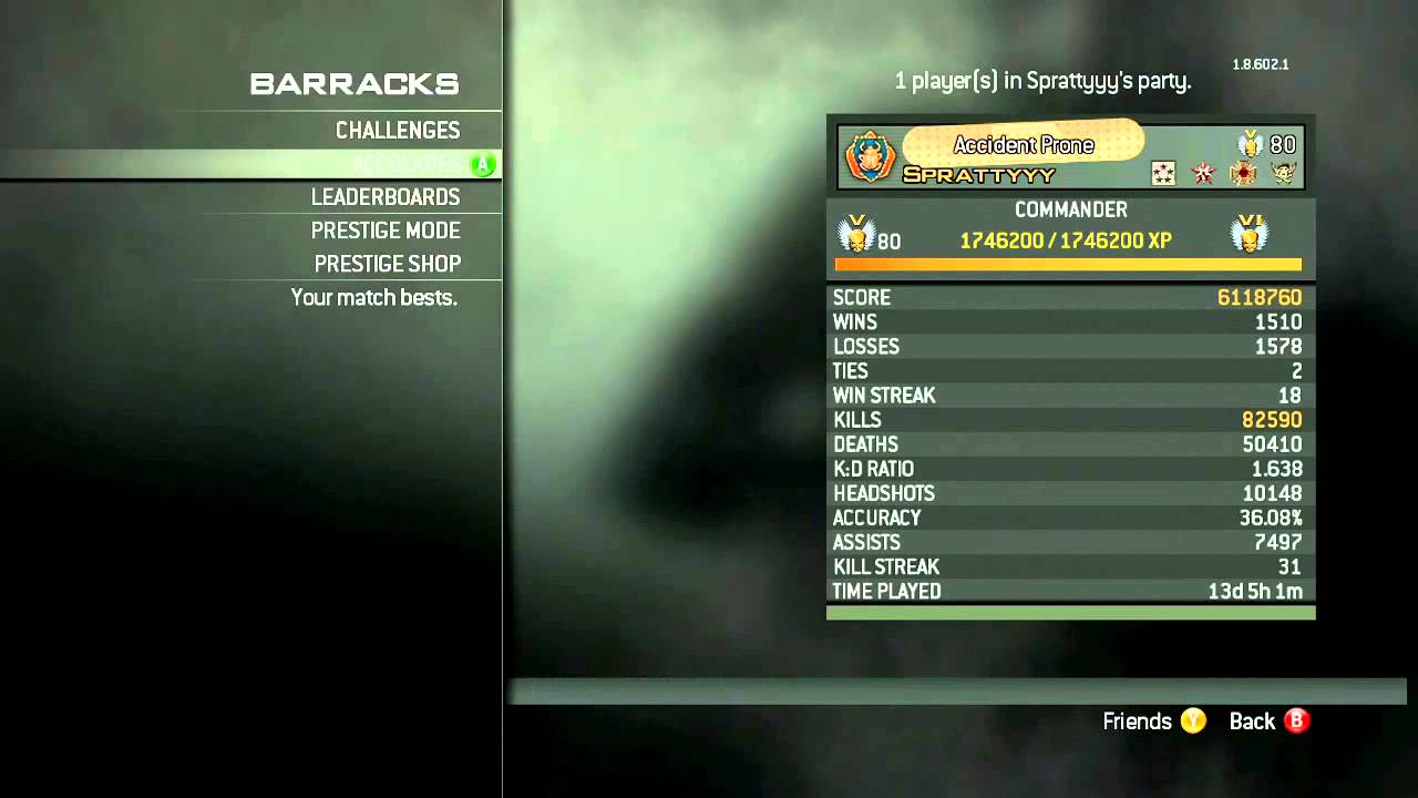 Spratt's Moab & Final MW3 Stats.