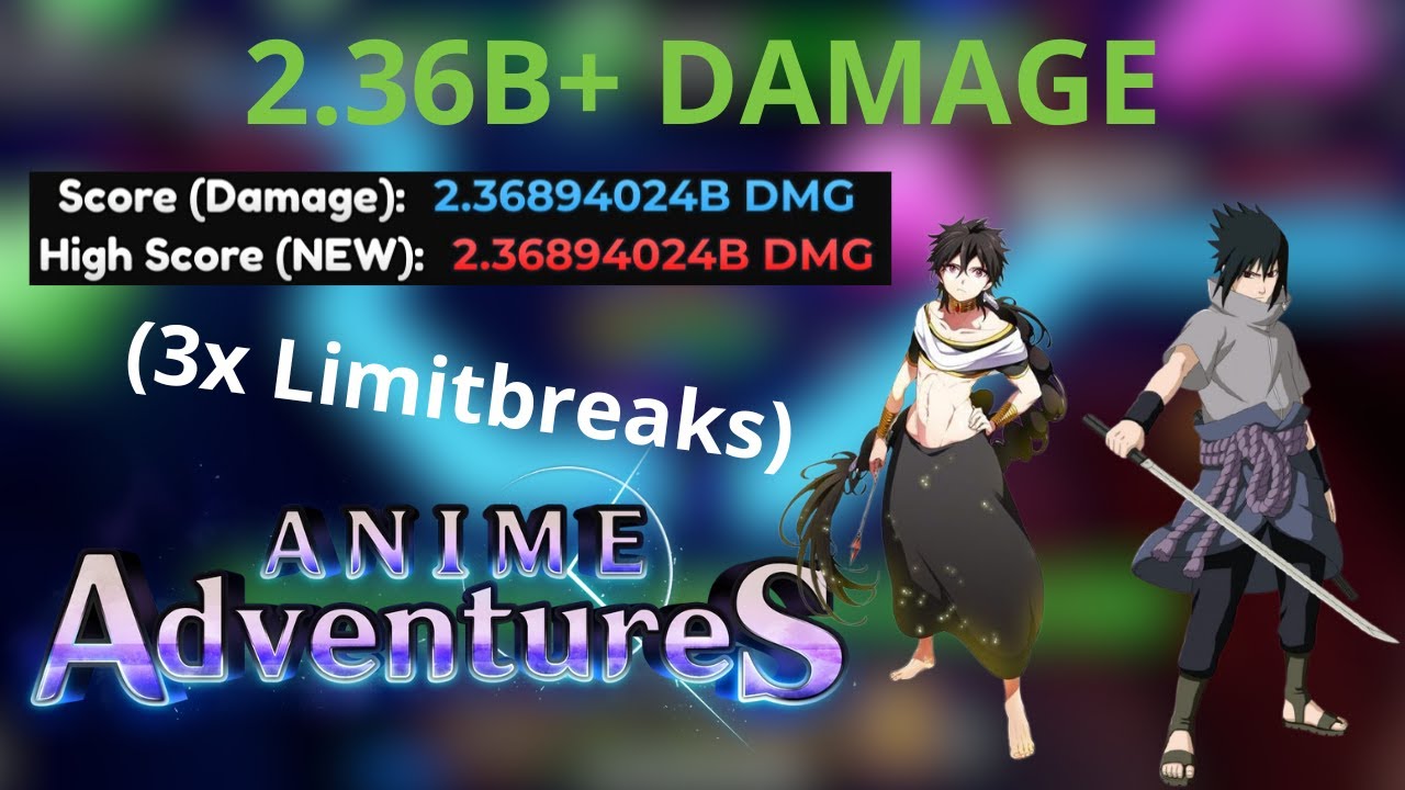 (SASUKE + DARK MAGE) TOURNAMENT 104 2.36B+ DAMAGE STRAT | Anime Adventures