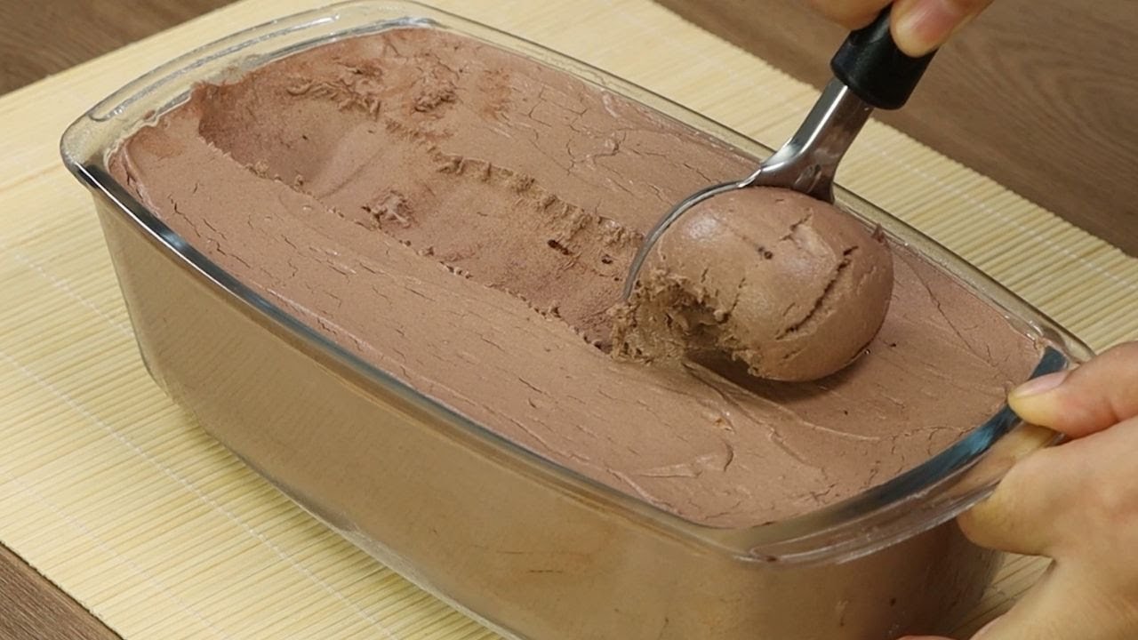 Вкусное шоколадное мороженое всего из 3 ингредиентов
