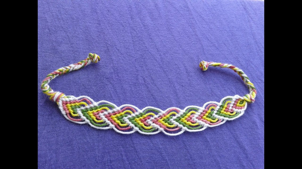 اعملى اسوره ورق الشجر الجميله ليكى وللبيست فريند(اساور الصداقه) Diy bracelet