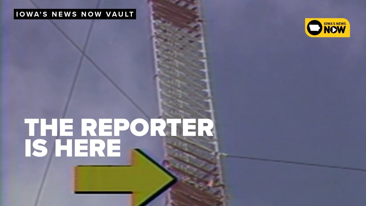 Up High on the KGAN Transmitter Tower | The Iowa's News Now Vault - 1986