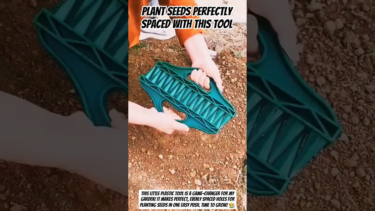 Plant Seeds Perfectly Spaced with This Tool 🔫