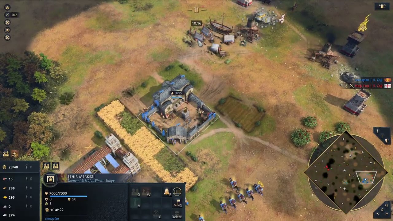 S12E012 Platin 1v1 Sıralı Oyun #aoe4 - MAKEDON vs İngiliz - İşçilerle tower rush nasıl yapılır?