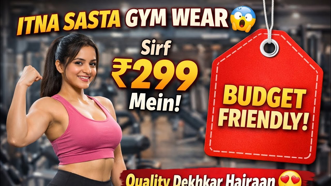 Itna Sasta Gym Wear 😱 Budget Me Best Quality Kapde | Honest Review#dailyvlog #gym 