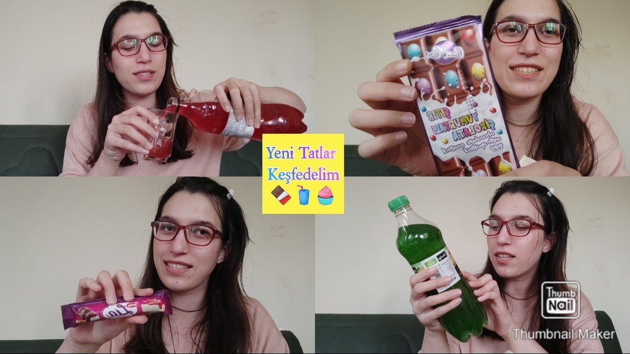 A101'den aldığım ilginç abur cuburları deniyorum/Yeşil şerbet,gül şerbeti ,kahveli luppo...