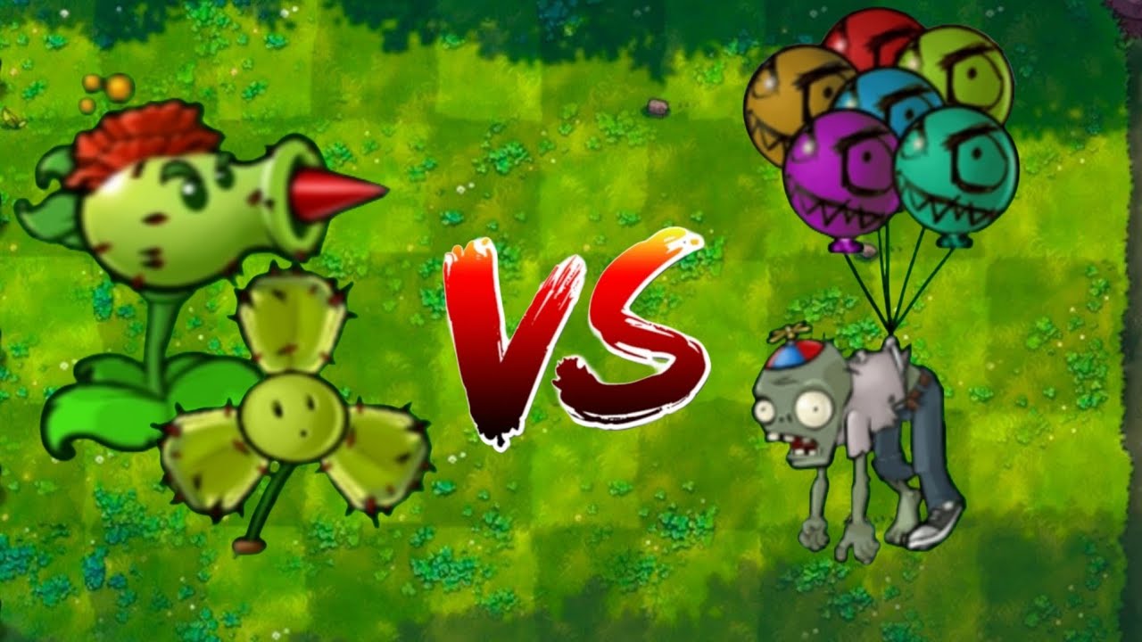 PvZ Hybrid Walkthrough : Cactus Team Vs Balloons Zombie ( Day 6 - 10 ) --- V0.1.0