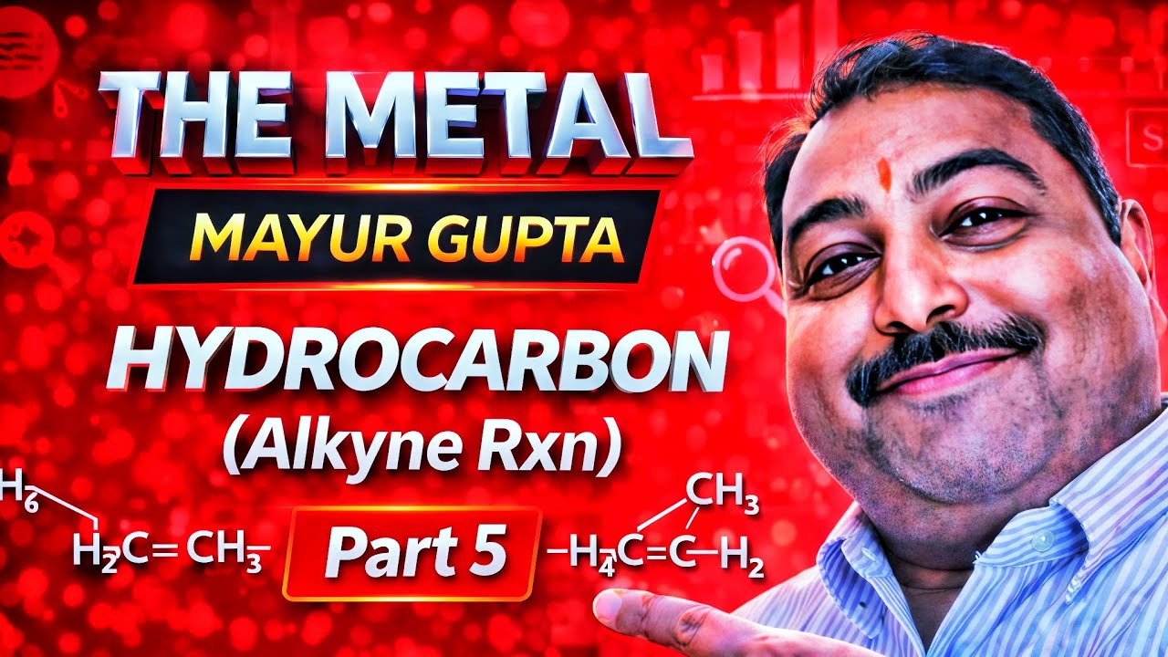  Class 10 ICSE – Organic Chemistry: ALKYNES The Metal Mayur Gupta #icse#mayurgupta#alkynes 