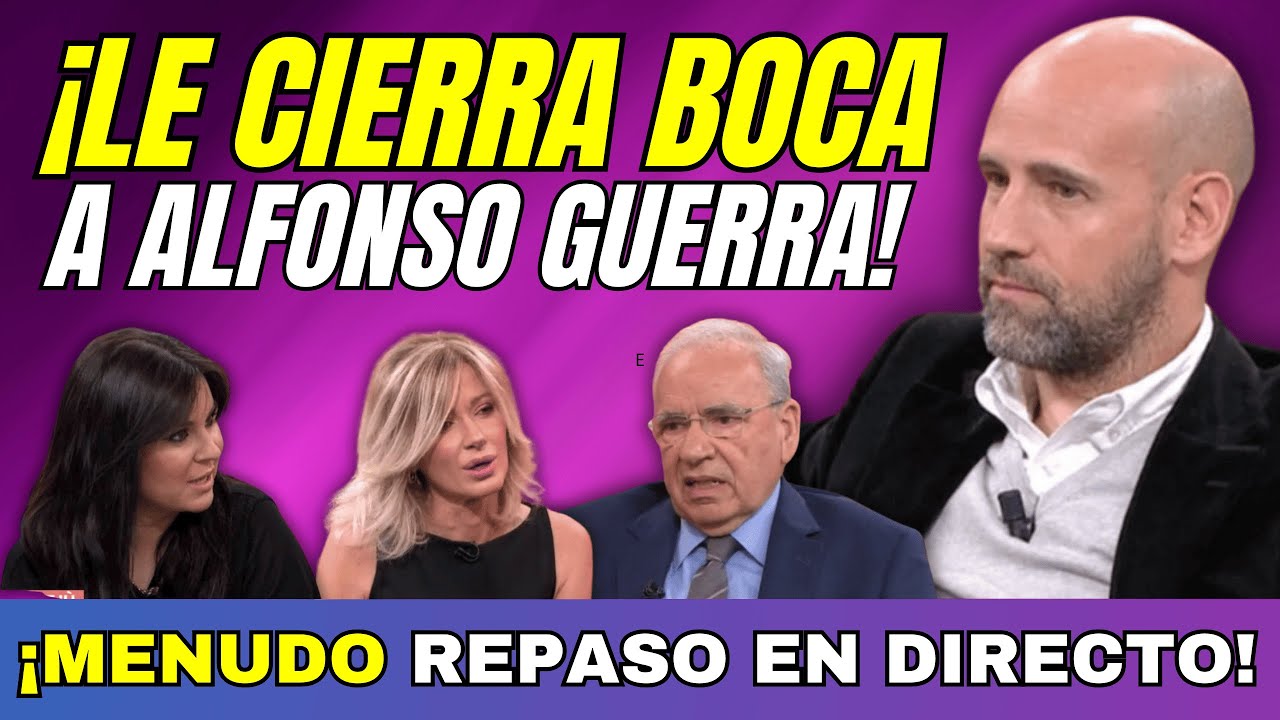 GONZALO MIRÓ CIERRA LA BOCA A ALFONSO GUERRA, SUSANA GRISO Y TERTULIANA VOXERA