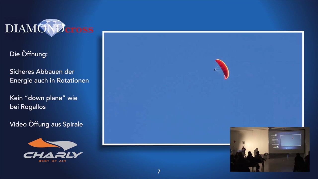 Charly DIAMONDcross steerable rescue parachute: Product presentation