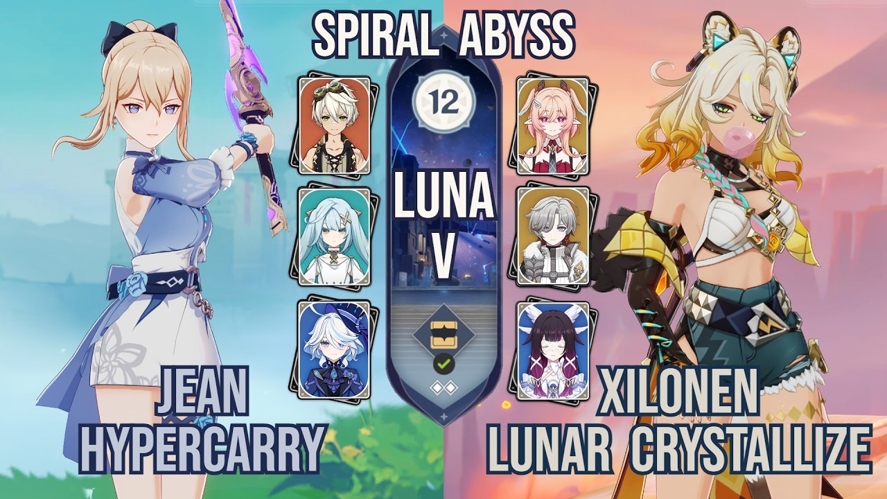 Jean Hypercarry & Xilonen Lunar Crystallize | Spiral Abyss 6.5 / Luna VI | Genshin Impact