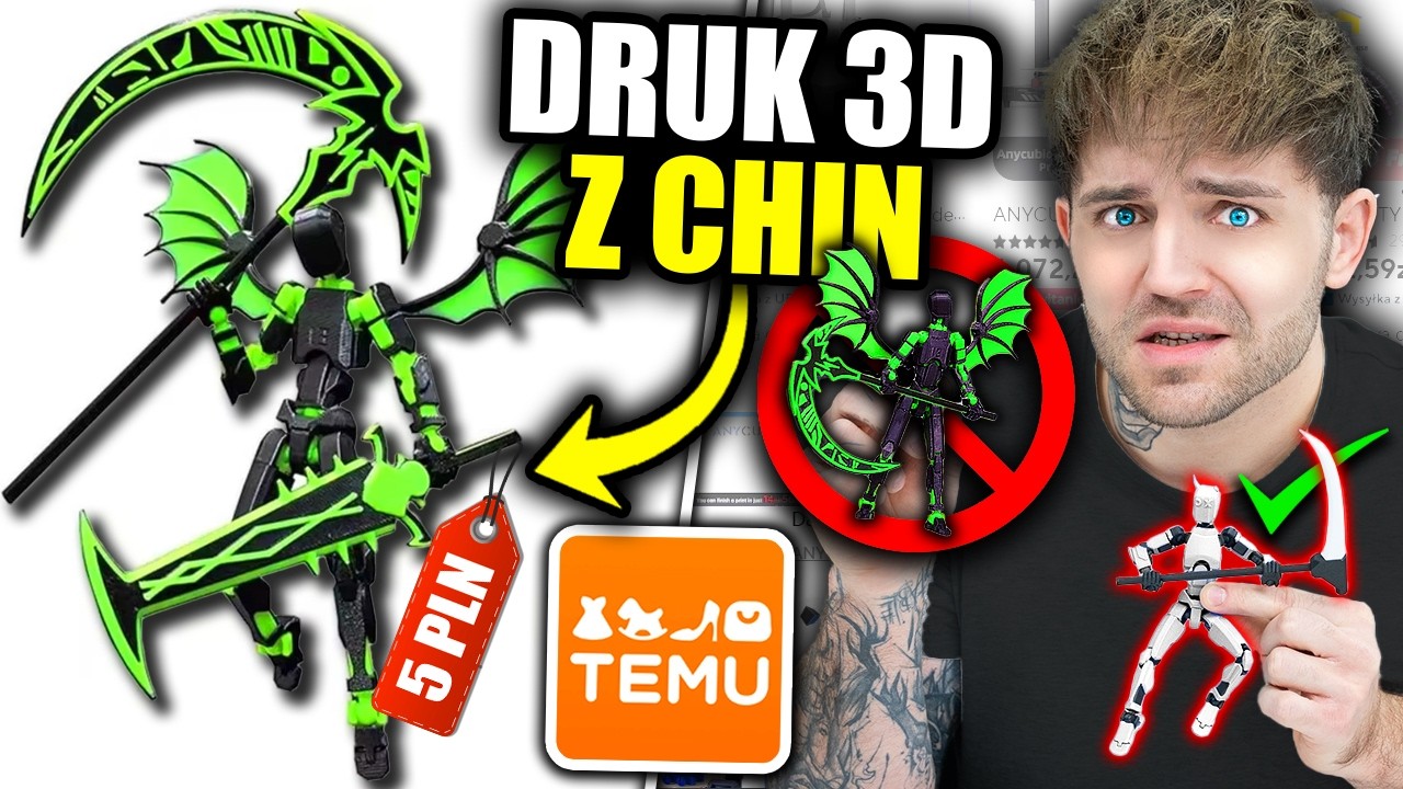 Oceniam GADŻETY z DRUKARKI 3D z Chin! *totalny scam*