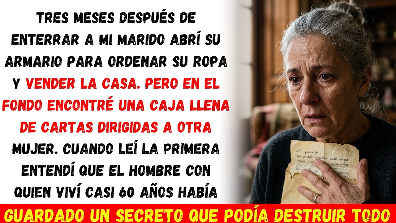 res meses después de enterrar a mi marido abrí su armario… y encontré algo que nunca debí leer