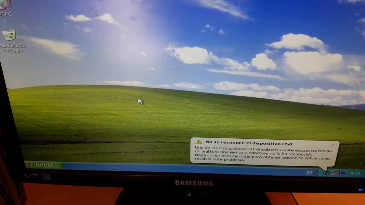 uno de los dispositivos USB vinculados a este equipo ha tenido un mal funcionamiento