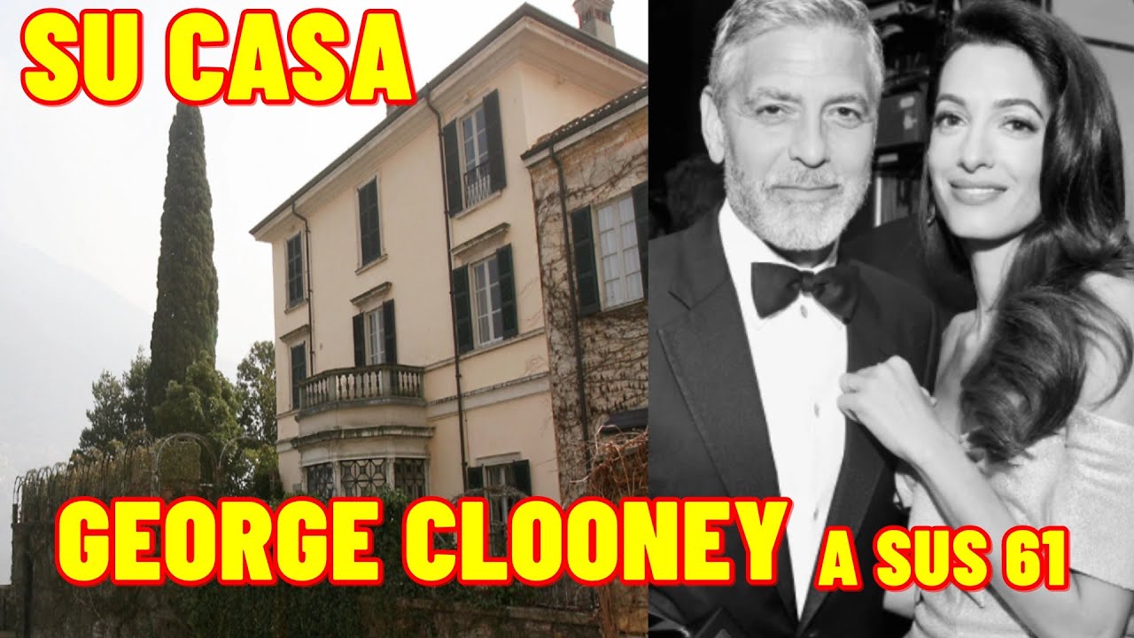 ASÍ VIVE  GEORGE CLOONEY  A SUS 61 AÑOS   EN SU CASA DEL LAGO COMO EN ITALIA