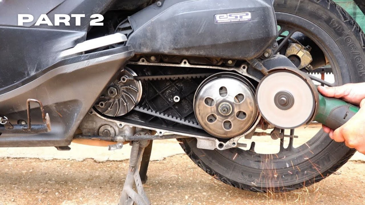 ⚙️ How to Install Scooter Clutch Rollers & Belt | TVS Wego - Part 2