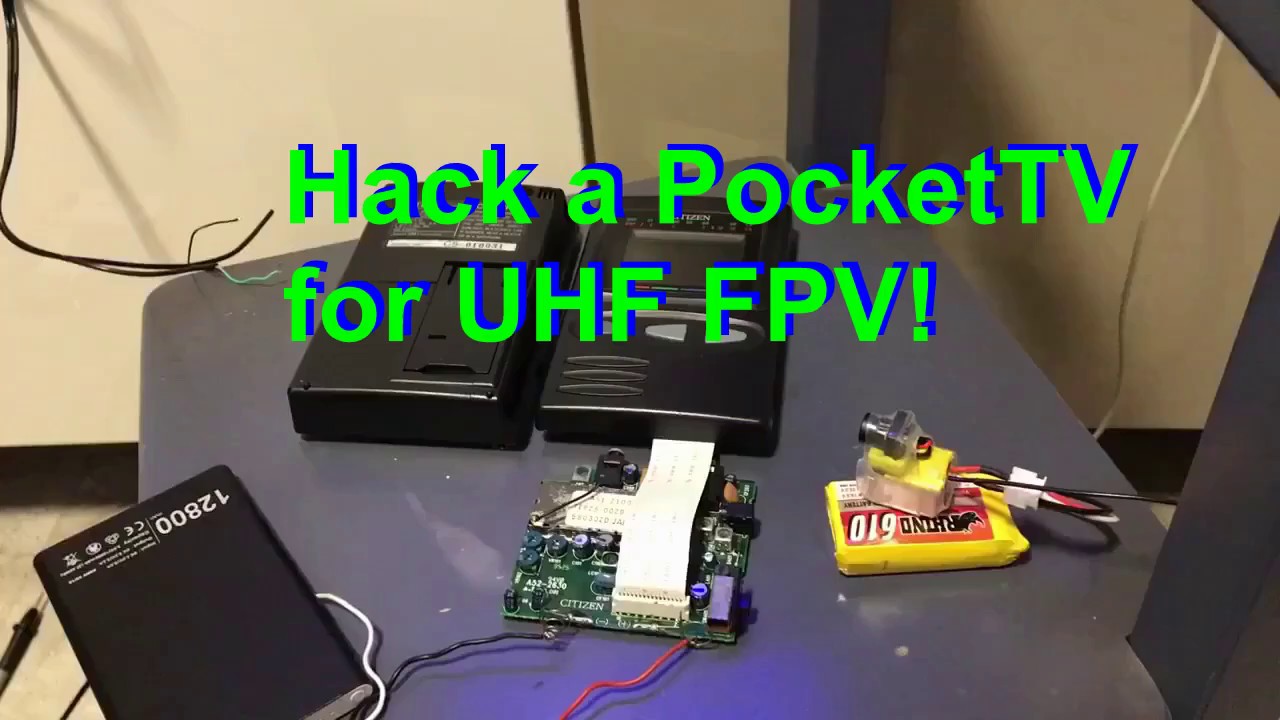 Hack a Pocket TV for UHF FPV!